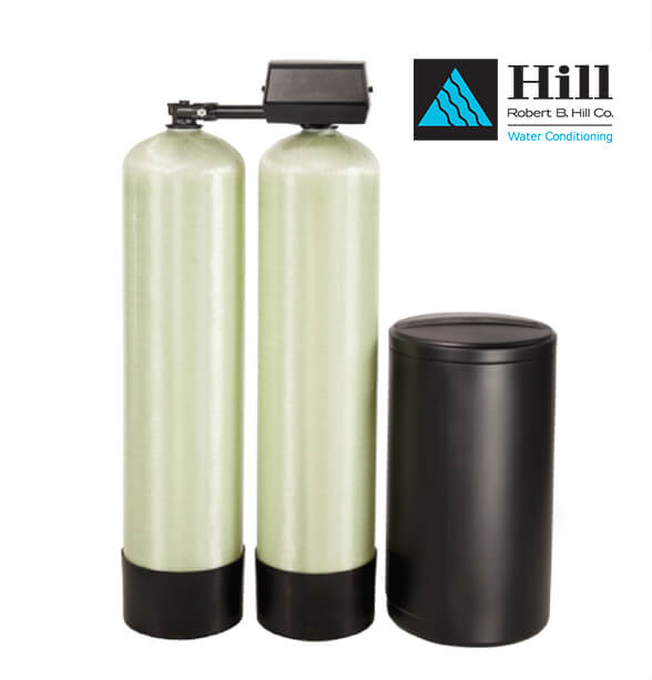 twin alternating fiberglass commercial softener