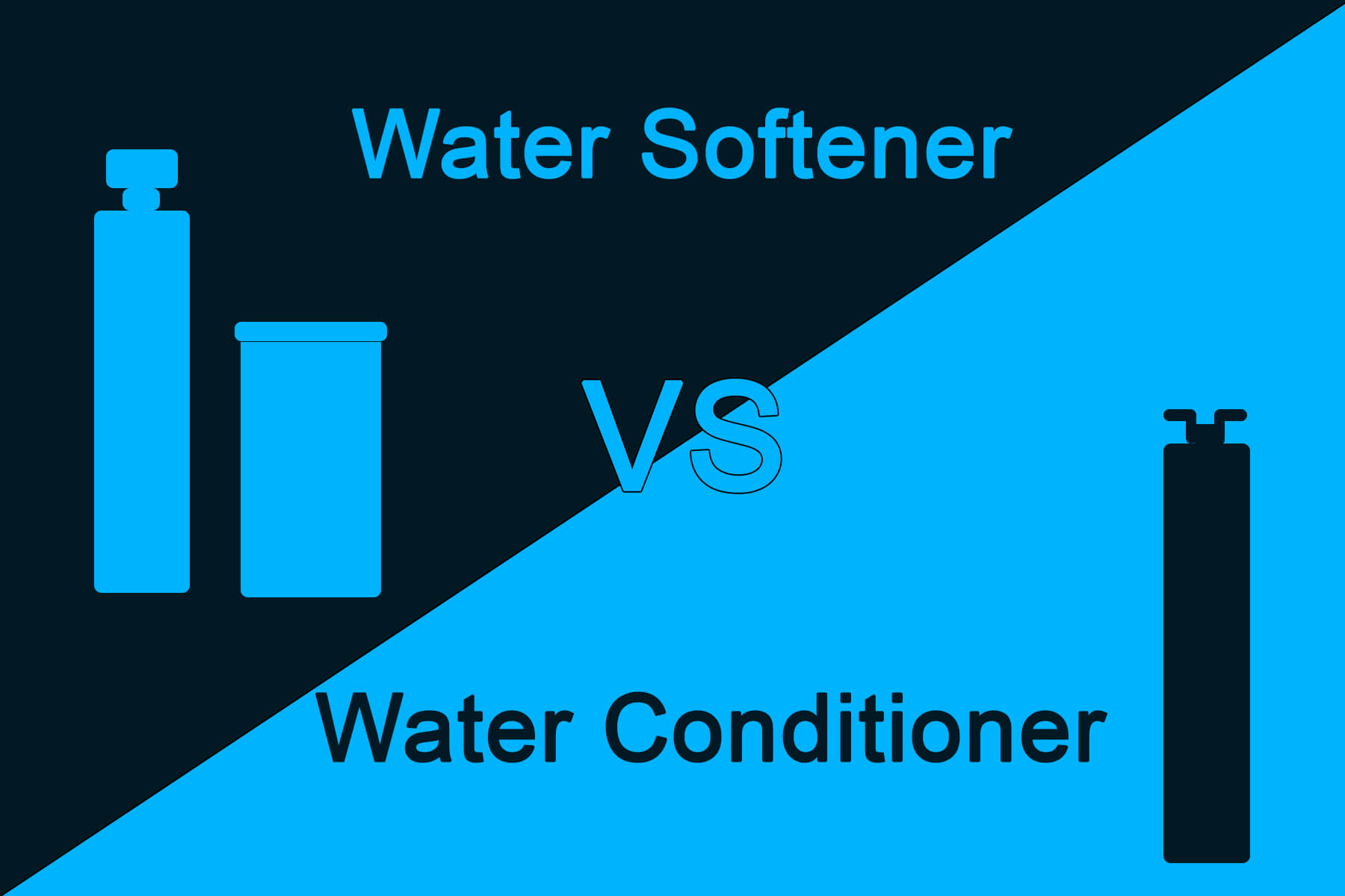 water softener vs water conditioners