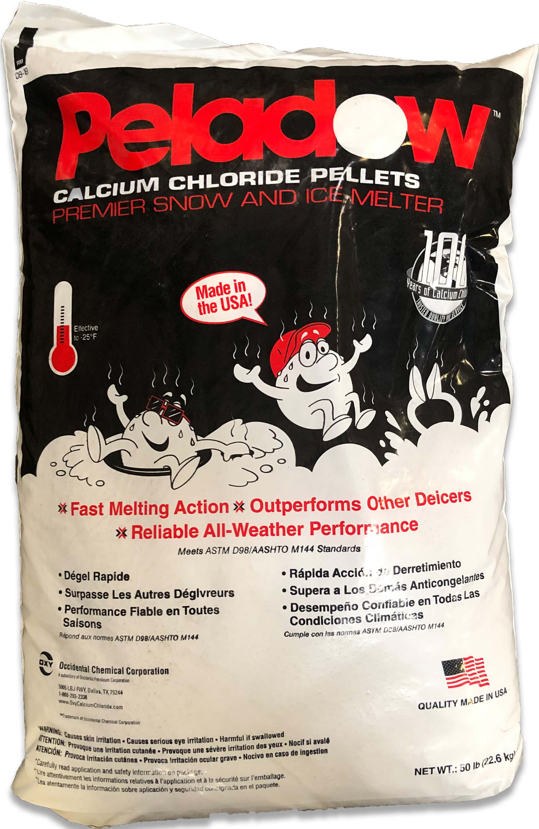 peladow 50 calcium chloride pellets